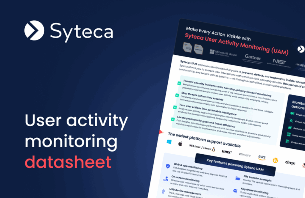 Employee Computer Monitoring Software 一 Syteca